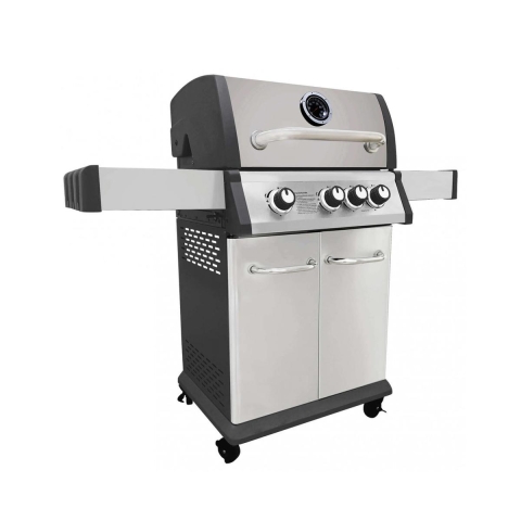 Gasolgrill i stål med 3 brännare och sidobrännare Montana Kampanj