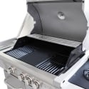 Gasolgrill 4 brännare rostfritt stål Texas Rea