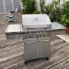 Gasolgrill 4 brännare rostfritt stål Texas Försäljning
