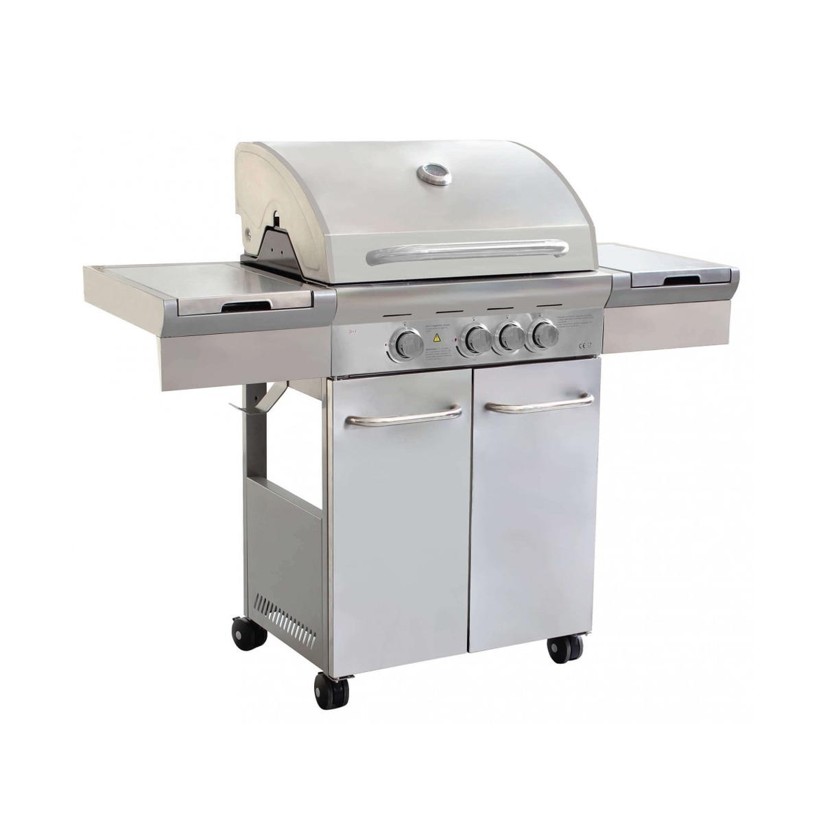 Gasolgrill 4 brännare rostfritt stål Texas Kampanj Gasolgrill 4 brännare rostfritt stål Texas Kampanj