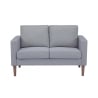 Modern 2-sits soffa i bomull 137x73x82cm Ramsey Modell