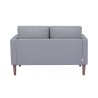 Modern 2-sits soffa i bomull 137x73x82cm Ramsey Mått