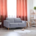 Modern 2-sits soffa i bomull 137x73x82cm Ramsey Försäljning