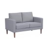 Modern 2-sits soffa i bomull 137x73x82cm Ramsey Pris