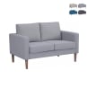 Modern 2-sits soffa i bomull 137x73x82cm Ramsey Kampanj