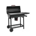 Kolgrill i stål med hjul och lock, 2 galler Tennessee Kampanj