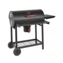 Kolgrill i stål med hjul och lock, 2 galler Tennessee Rea