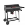 Kolgrill i stål med hjul och lock, 2 galler Tennessee Rea