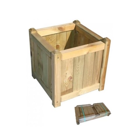 Planteringslåda 40x40 cm i behandlat furuträ Edelia Kampanj