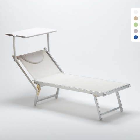 Solsäng Strand Hav Professionell Aluminium Solstol Italia Kampanj