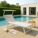 Solsäng Strand Hav Professionell Aluminium Solstol Italia Erbjudande