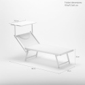 2 Solsängar Strand Hav Professionella Aluminium Italia 
