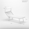 2 Solsängar Strand Hav Professionella Aluminium Italia 