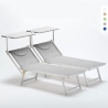 2 Solsängar Strand Hav Professionella Aluminium Italia 