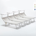 4 Solsängar Strand Hav Professionella Aluminium Italia Val