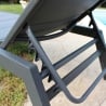 Trädgårdssäng med hjul i aluminium Formentera Mått