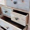 Multifärgad shabby chic byrå i trä Greg Rabatter
