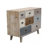 Färgglad trälåda med 8 lådor i shabby chic-stil Donald Försäljning