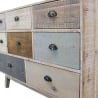 Färgglad trälåda med 8 lådor i shabby chic-stil Donald Bestånd