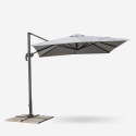 Trädgårdsparasoll 2.5 Meter Kvadratiskt Arm Aluminium Bar Hotell Paradise
