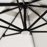 Parasoll Trädgård Med Solljus Led Kvadratiskt 3x3 Sidoarm Aluminium anti uv Paradise Val