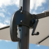 Parasoll Trädgård Med Solljus Led Kvadratiskt 3x3 Sidoarm Aluminium anti uv Paradise Pris