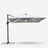 Parasoll Trädgård Med Solljus Led Kvadratiskt 3x3 Sidoarm Aluminium anti uv Paradise Katalog