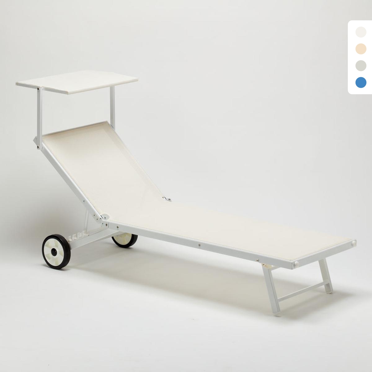 Solsäng Trädgård Strand Pool Med Hjul I Aluminium Alabama