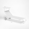 Solsäng Trädgård Strand Pool Med Hjul I Aluminium Alabama 