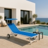 Solsäng Trädgård Strand Pool Med Hjul I Aluminium Alabama Rabatter