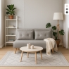2-sits bäddsoffa i tyg skandinavisk stil Elettra Kampanj