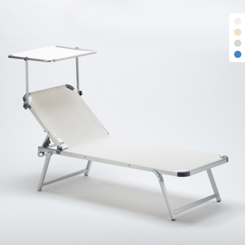 Solsäng Strand Hav I Aluminium Med Soltak Beach Nettuno Kampanj