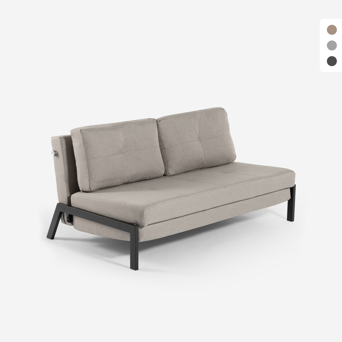 2-sits bäddsoffa modern design tyg vardagsrum Bellamy