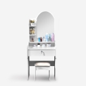 Sminkstation toalettbordspegel sovrumspall Flora Katalog