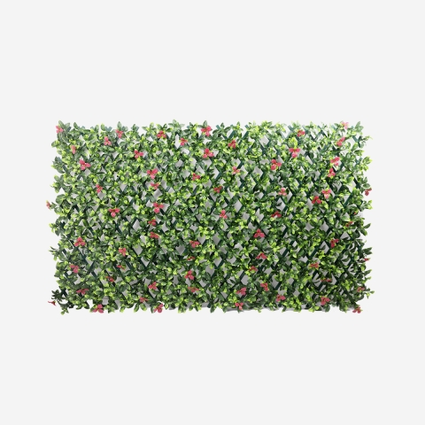 Konstgjord trädgårdshäck, utdragbar spaljé 200x100cm växter Salix Kampanj