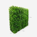 Konstgjord häck 108x33x106cm vintergrön buxbom trädgårdshäck Ulmus Rabatter