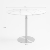 Runt matbord Goblet stil 120cm med marmor- och guldeffekt Monika+ Pris