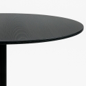 Modernt matsalsbord Goblet stil svart runt 120cm Blackwood+ Rabatter
