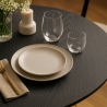 Modernt matsalsbord Goblet stil svart runt 120cm Blackwood+ Bestånd