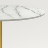 Runt Bord Goblet stil 80cm marmor-effekt guldig klassisk stil Monika Katalog