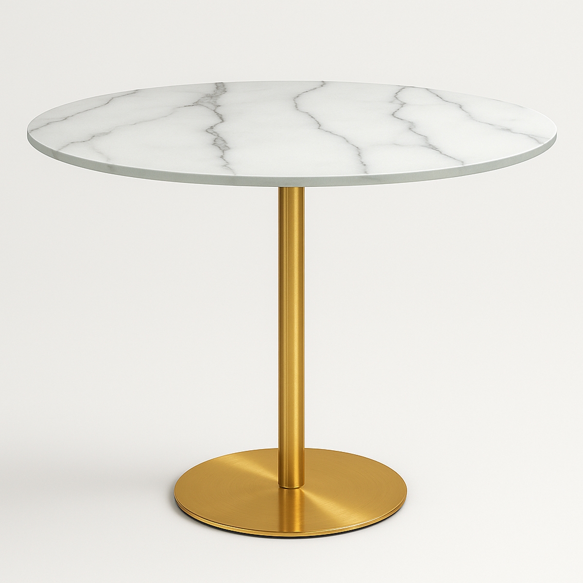 Runt Bord Goblet stil 80cm marmor-effekt guldig klassisk stil Monika Kampanj