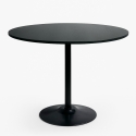 Modernt matsalsbord Goblet stil svart runt 120cm Blackwood+ Kampanj