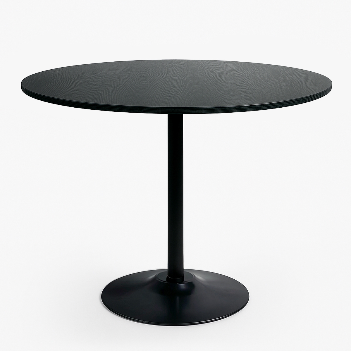Modernt matsalsbord Goblet stil svart runt 120cm Blackwood+ Kampanj