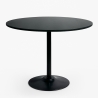 Modernt matsalsbord Goblet stil svart runt 120cm Blackwood+ Kampanj