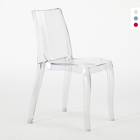 18 Stolar Cristal Light Grand Soleil Transparenta Erbjudande För Bar Kampanj