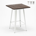 Lix högt bord för industriell pall i metall stål och trä 60x60 welded Kampanj