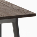 Lix högt bord för industriell pall i metall stål och trä 60x60 welded Egenskaper