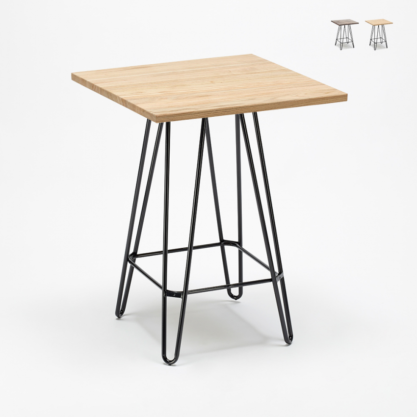 Högt Bord För Industriella Pallar 60x60 Metall Stål Trä Bolt Rabatter Högt Bord För Industriella Pallar 60x60 Metall Stål Trä Bolt Rabatter