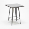 set högt bord och 4 metallpallar i industridesign gowanus 