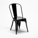 set kvadratiskt bord i trä och stolar i metall design Lix industriell west village 